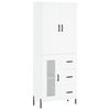 vidaXL Arm&aacute;rio alto 69,5x34x180 cm derivados de madeira branco