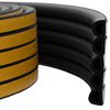 vidaXL Selante de Janela Autocolante Preto 9 x 8 mm 12 m