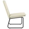 vidaXL Cadeira lounge 54x75x76 cm couro artificial cor creme