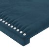 vidaXL Cabeceiras azul-escuro 160x5x78/88 cm veludo