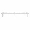 vidaXL Estrutura de cama 140x190 cm metal branco