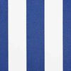 vidaXL Toldo Retr&aacute;til Azul e Branco 350 x 200 cm Poli&eacute;ster e Alum&iacute;nio