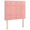 vidaXL Cabeceira Rosa 80x5x118/128 cm Veludo
