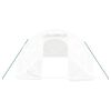 vidaXL Estufa com estrutura de a&ccedil;o 24 m&sup2; 8x3x2 m branco