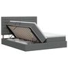 vidaXL Cama com Armazenamento Cinzento-Escuro 180 x 200 cm Tecido