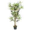 vidaXL &Aacute;rvore de bambu artificial 552 folhas 120 cm verde