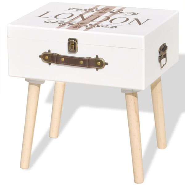 vidaXL M&oacute;vel de apoio 40x30x41,5 cm, branco