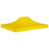 vidaXL Teto para tenda de festas 4,5x3 m 270 g/m&sup2; amarelo