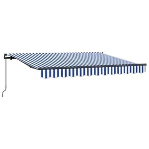 vidaXL Toldo Retr&aacute;til Azul 250 x 200 cm tecido