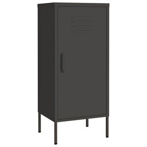 vidaXL Arm&aacute;rio de arruma&ccedil;&atilde;o a&ccedil;o 42,5x35x101,5 cm antracite