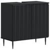 vidaXL Arm&aacute;rio para Pia de Banheiro ZWOLLE Preto 59,5 x 31,5 x 59 cm