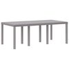 vidaXL Mesa de Jardim Cinzento-claro 200 x 100 x 73 cm vime PE