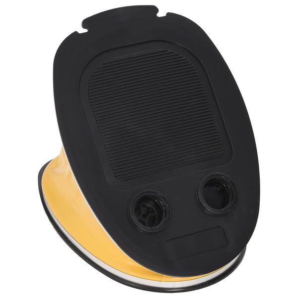 vidaXL Bomba de p&eacute; 26x18 cm PP e PE cinzento e amarelo