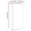 vidaXL Vaso/floreira 32x29x75 cm a&ccedil;o corten