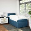 vidaXL Cama boxspring com colch&atilde;o 100x200 cm veludo azul