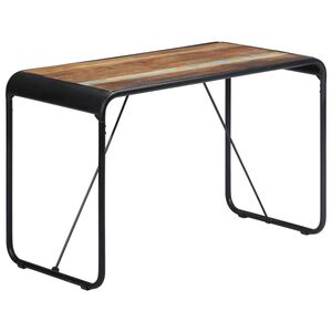 vidaXL Mesa de jantar 118x60x76 cm madeira maci&ccedil;a recuperada
