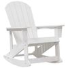 vidaXL Cadeira de Balanco Adirondack Branco HDPE