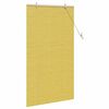 vidaXL Estores de rolo com cortinas Manual Amarelo 80 x 160 cm Bambu