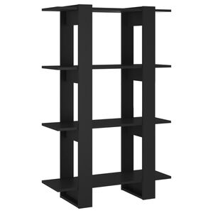 vidaXL Estante/divis&oacute;ria 80x30x123,5 cm preto