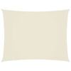 vidaXL Para-sol estilo vela tecido oxford retangular 3,5x4,5 m creme