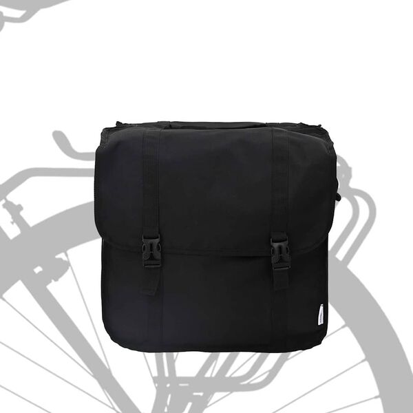 vidaXL Bolsa de Bicicleta Preto 40 x 18.5 x 35 cm Poli&eacute;ster