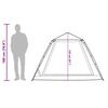 vidaXL Tenda de campismo cúpula para 5 pessoas libertação rápida azul