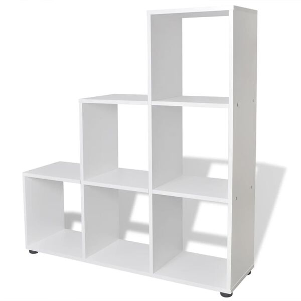 vidaXL Estante escada/prateleira 107 cm branco