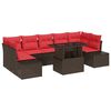 vidaXL Conjunto de Sof&aacute; de Jardim 8 unid. 7-N&uacute;mero de lugares