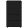 vidaXL Gabinetes de Armazenamento 2 pcs Preto 60 x 48 x 105 cm