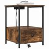 vidaXL Arm&aacute;rio de Cabeceira 2 pcs Carvalho Defumado 42 x 41 x 56 cm