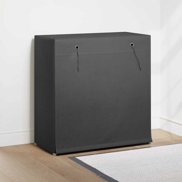 vidaXL Sapateira com cobertura 79x40x80 cm tecido cinzento