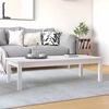 vidaXL Mesa de centro 110x50x30 cm pinho maci&ccedil;o branco