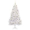 vidaXL &Aacute;rvore de Natal Articulada Artificial Branco 180 cm PVC e A&ccedil;o