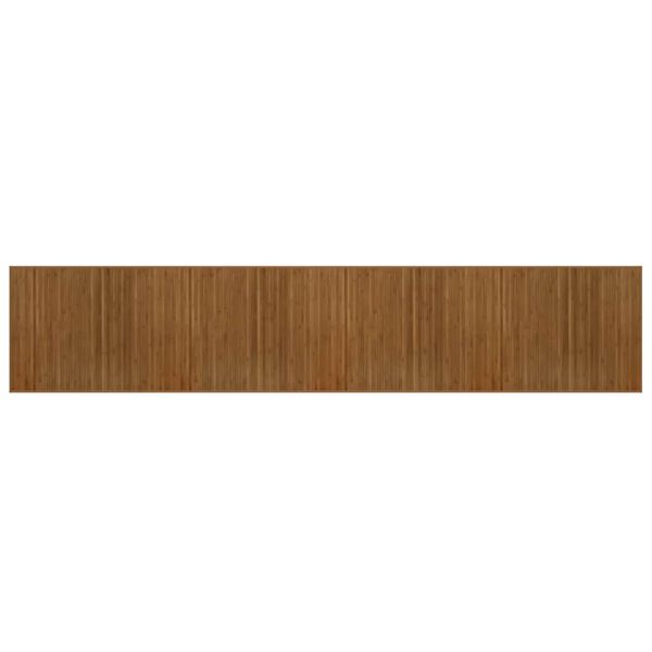 vidaXL Tapete retangular 80x400 cm bambu castanho