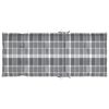 vidaXL Cadeiras de jardim c/ almofad&otilde;es xadrez cinzento 2 pcs teca