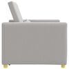 vidaXL Sof&aacute;-camas retr&aacute;til individual Cinza Nuvem 90 x 165 x 87 cm