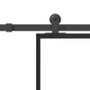 vidaXL Porta deslizante c/ conj. ferragens 76x205cm vidro ESG/alum&iacute;nio