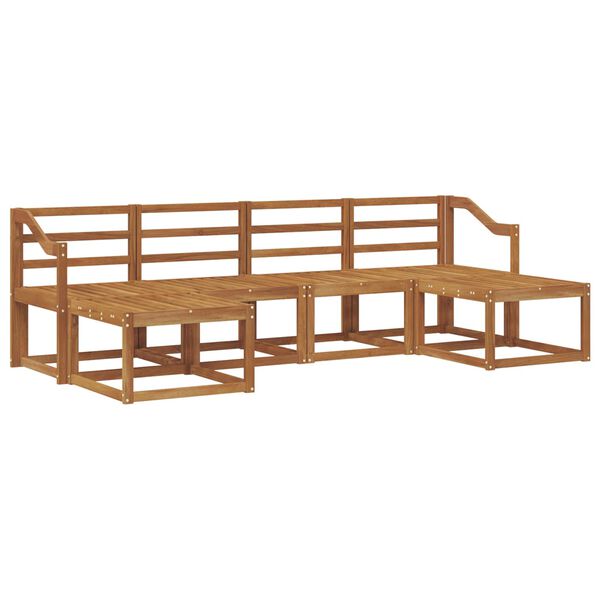 vidaXL Conjunto de Sof&aacute;s para Exterior 6 pcs Natural