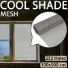 vidaXL Rede de malha 100x500 cm a&ccedil;o inoxid&aacute;vel prateado