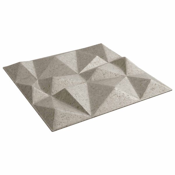 vidaXL Pain&eacute;is de parede 12 pcs Beton Diamante 50 x 50 cm Espuma XPS