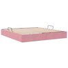 vidaXL Cama com Armazenamento com colch&atilde;o Rosa 160 x 200 cm Veludo