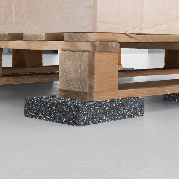 vidaXL Rolo de Borracha Preto Borracha