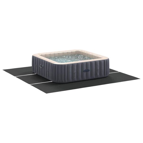 vidaXL Lona para Fundo de Piscina Preto 396 x 396 x 0,1 cm