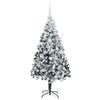 vidaXL &Aacute;rvore de Natal Artificial Branco 180 cm PVC, A&ccedil;o e Pl&aacute;stico