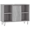 vidaXL Arm&aacute;rio de casa de banho 80x33x60 cm deriv.madeira cinza sonoma