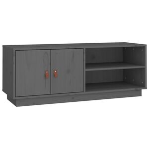 vidaXL M&oacute;vel de TV 105x34x40 cm madeira de pinho maci&ccedil;a cinzento