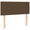 vidaXL Cama box spring c/ colch&atilde;o/LED 120x200cm tecido castanho-escuro