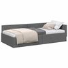 vidaXL Estrutura de Cama de Canto Cinza Escuro 90 cm x 190 cm Veludo