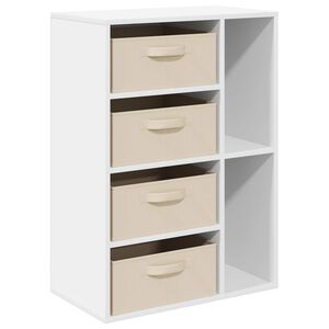 vidaXL Buffet com gaveta Branco 60 x 33,5 x 84 cm