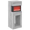vidaXL Lareira el&eacute;trica Sonoma cinzento 35 x 30 x 86 cm